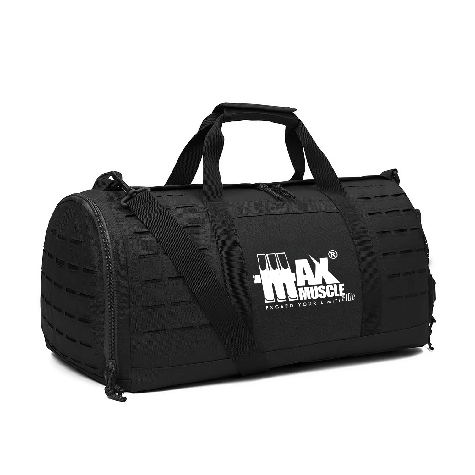Max Muscle X-Large multi pockets bag - Black | Maxmuscle Elite